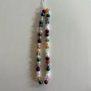 Multicolor Beaded Phone Charm